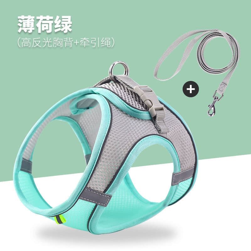 image-Pet cat traction rope vest type chest strap out cat special anti-break slip cat rope tied cat chain