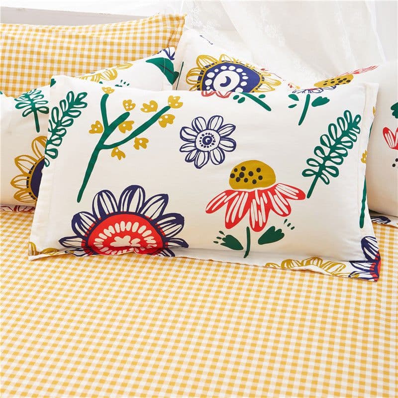 image-Spot Cotton Pillowcase - Cartoon Print Skin-Friendly