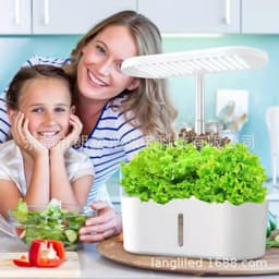 image-Full Spectrum LED Plant Growth Lamp - Black