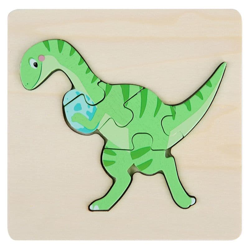 image-Wooden Geometric Puzzle Blocks - Ages 1-3