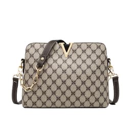 image-MRYV Letters Shell Bag - PU Shoulder Bag Retro Print
