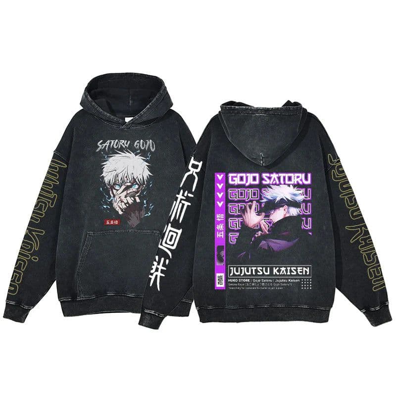 image-Cuifu Anime Sweatshirt - Black 5XL 100% Cotton Hooded Jacket