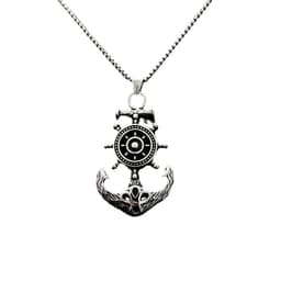 image-Titanium Steel Anchor Necklace - Unisex 70cm