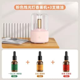image-Output: 2022 Candlelight Aromatherapy USB Humidifier Desktop - Atmosphere (65 characters)