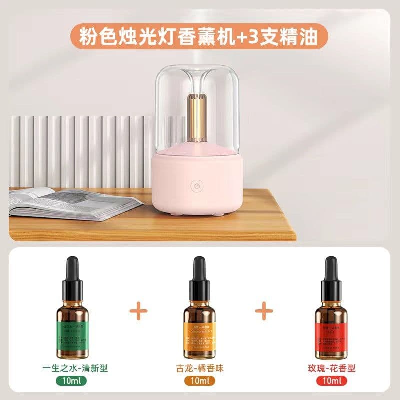 image-Output: 2022 Candlelight Aromatherapy USB Humidifier Desktop - Atmosphere (65 characters)