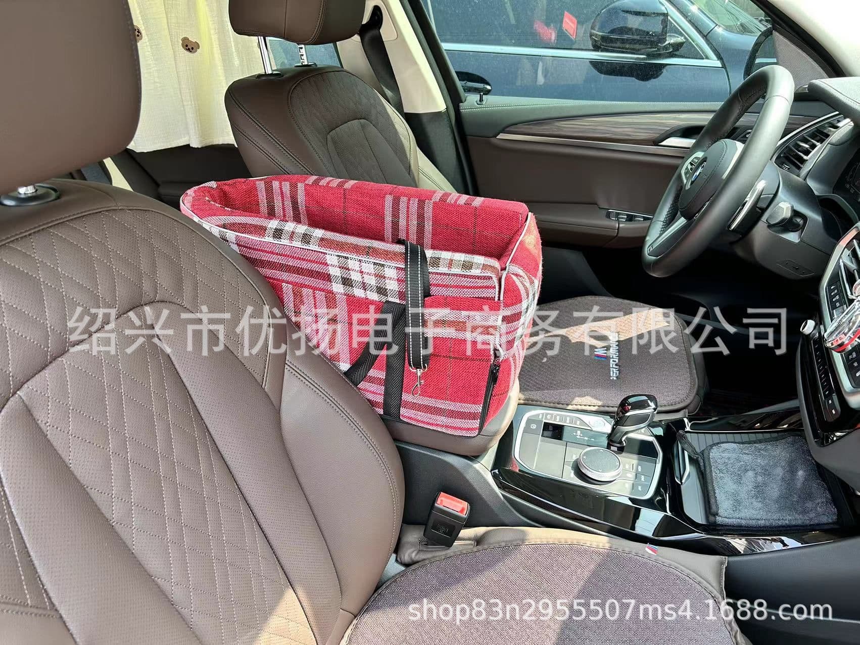 image-Amazon best-selling car dog kennel car pet car cushion safety seat central control pet kennel