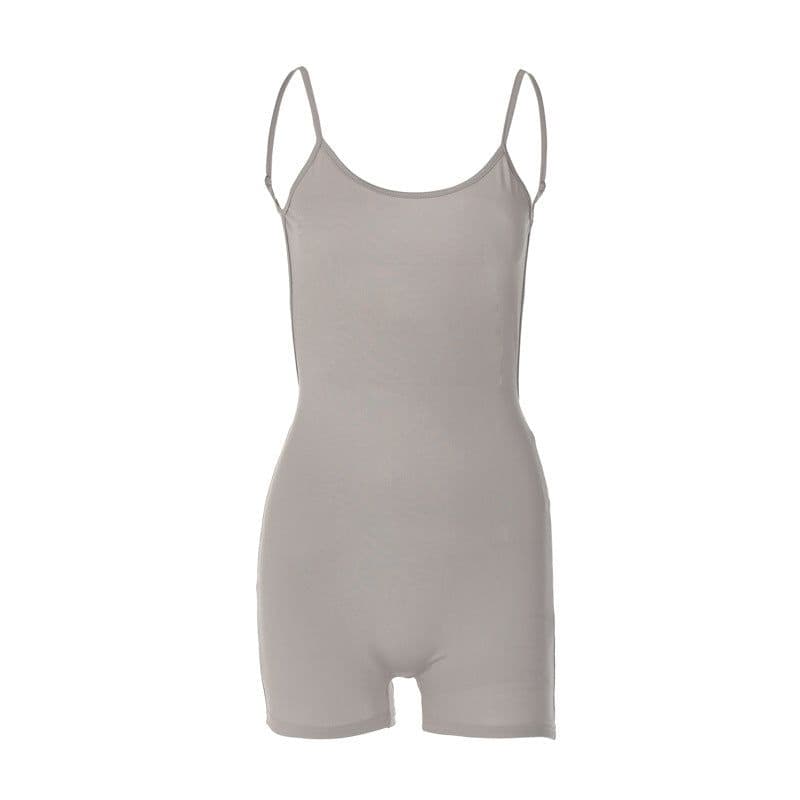 image-European and American style women's clothing wholesale 2023 spring new U-neck sling slimming slim American sports street jumpsuit