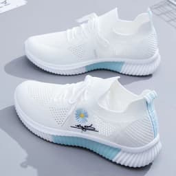 image-Women's Sports Mesh Running Shoes - Pink Low Cut