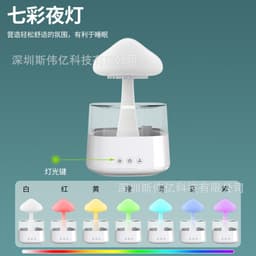 image-Siweiyi Ultrasonic Humidifier - Wood Grain 300ML