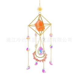 image-Natural raw stone amethyst powder crystal decoration air plant stand AB colorful lighting ball gardening crafts living room ornaments