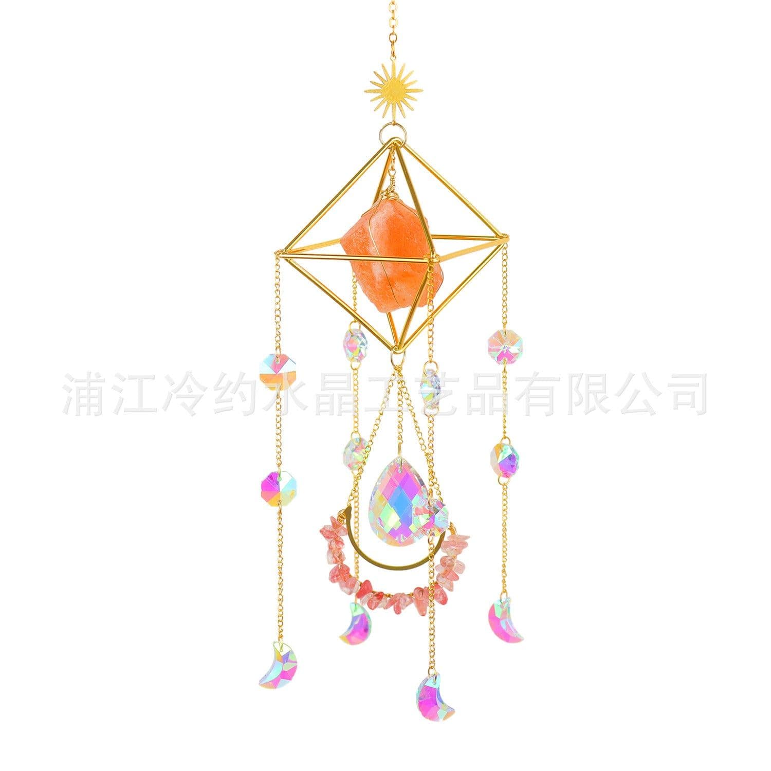 image-Natural raw stone amethyst powder crystal decoration air plant stand AB colorful lighting ball gardening crafts living room ornaments