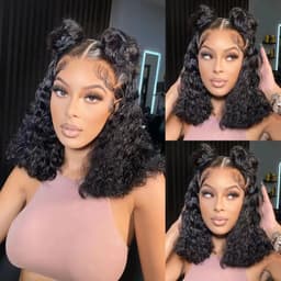 image-2024 Curly Lace Wig B1080 30" Natural Lifelike