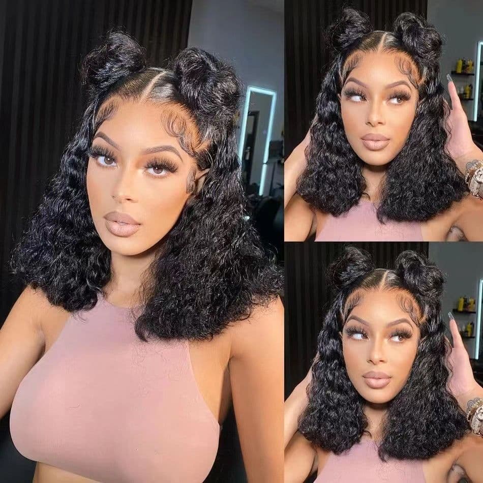 image-2024 Curly Lace Wig B1080 30" Natural Lifelike