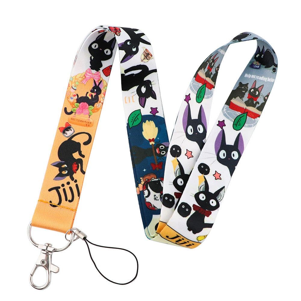 image-Riman Witch Black Cat Phone Lanyard Card Holder