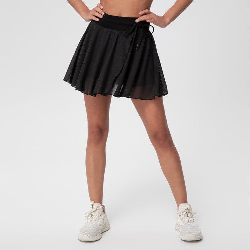 image-Yoga Skirt Shorts - Daisy Purple XL High Waist