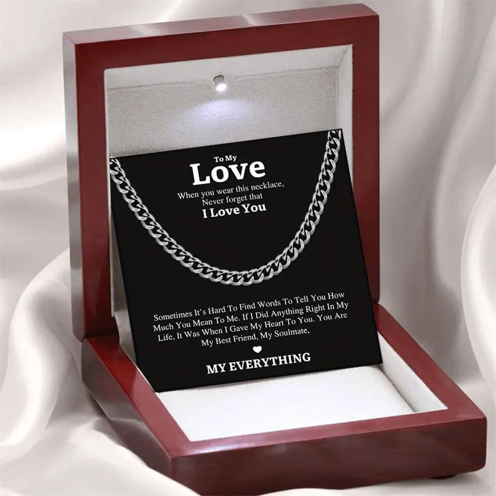 image-Cuban Link Copper Necklace - Women's Cross Chain