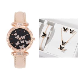 image-Douyin Women's Butterfly Digital Watch - Fashionable Simple