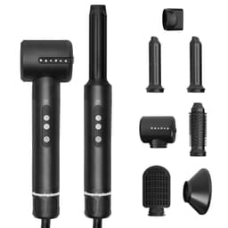 image-Multi-functional 7-in-1 Hot Air Comb Hair Dryer