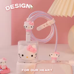 image-Girl's heart is suitable for Apple data cable protective cover ~ 20w mobile phone 11 charger head iphone13 shell ipad12