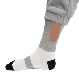image-Socks - Black Red Stripes Cotton Mid-Tube