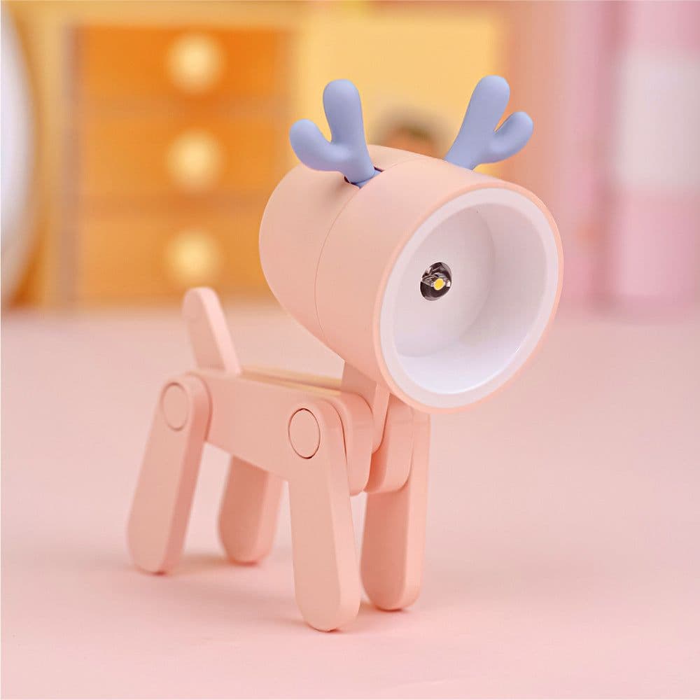 image-LED Night Light Pet Decoration Mini Phone Holder - Orange