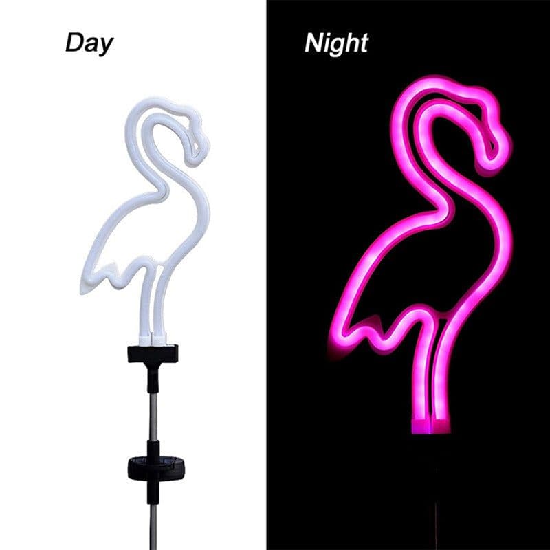 image-LED Flamingo Neon Garden Lights - Outdoor IP55 12-16hr