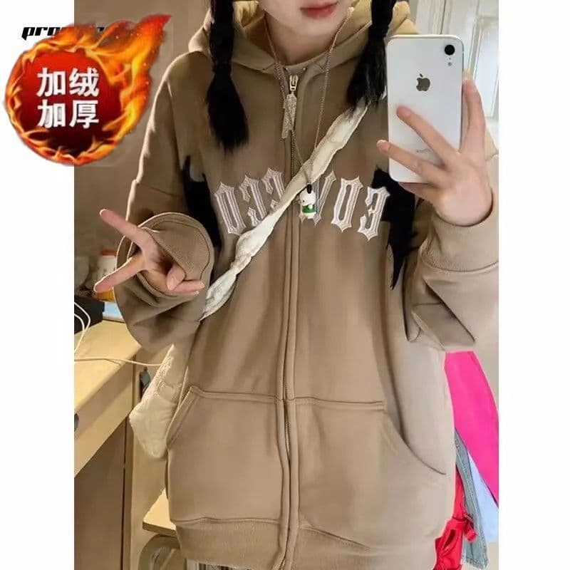 image-PROMONL Demon Hoodie Sweatshirt Women White 3XL