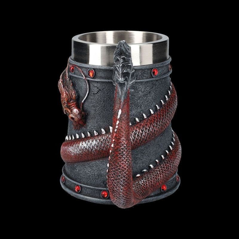 image-Bohong Golden Dragon Goblet Beer Mug, 128ml Stainless Steel