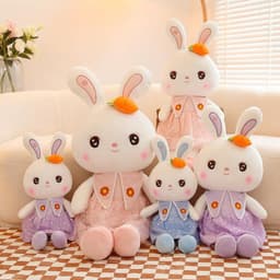image-Cute Rabbit Plush Toy - 110cm Soft Pillow Doll