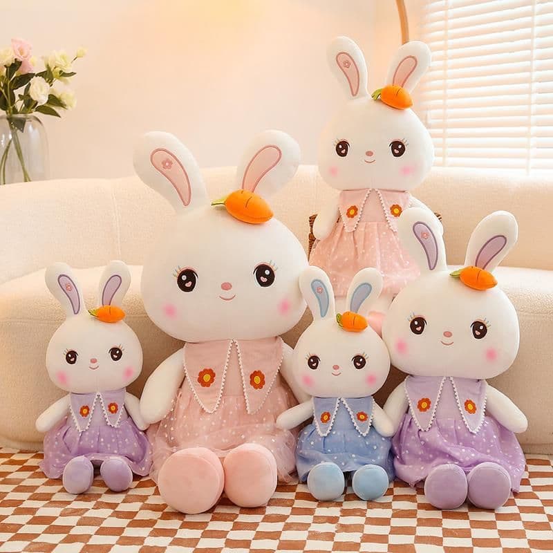 image-Cute Rabbit Plush Toy - 110cm Soft Pillow Doll
