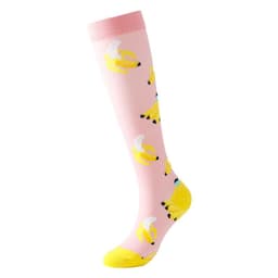 image-Cross-border Nurse Leggings Cute Long Tube Women's Socks Sports Cartoon Plaid Leopard Print Sports Pressure Socks Spot Wholesale