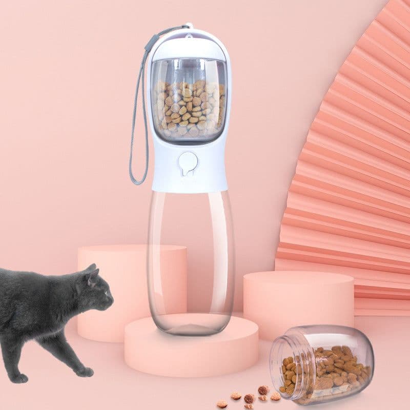 image-Large-capacity pet dog food kettle accompanying cup cat and dog outdoor portable water cup dog drinking fountain manufacturers wholesale