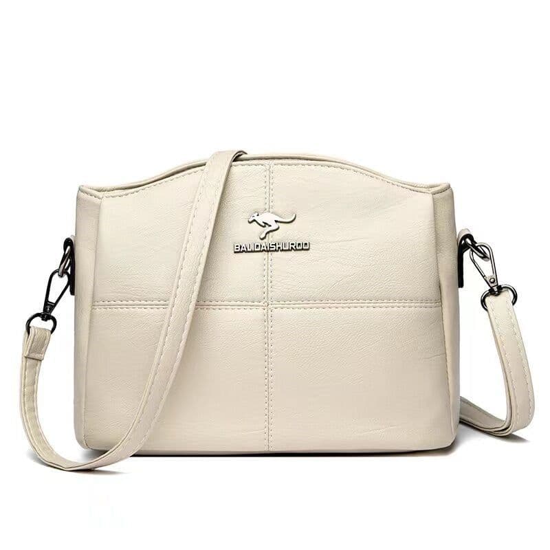image-KINNMANI Shoulder Bag - Claret PU Shell 22cm
