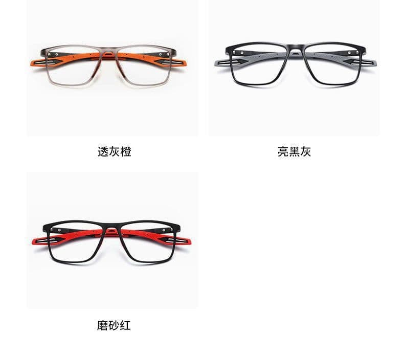 image-Sports glasses men's playing basketball anti-slip anti-sweat anti-blue light flat mirror can be equipped with myopia glasses frame frame wholesale