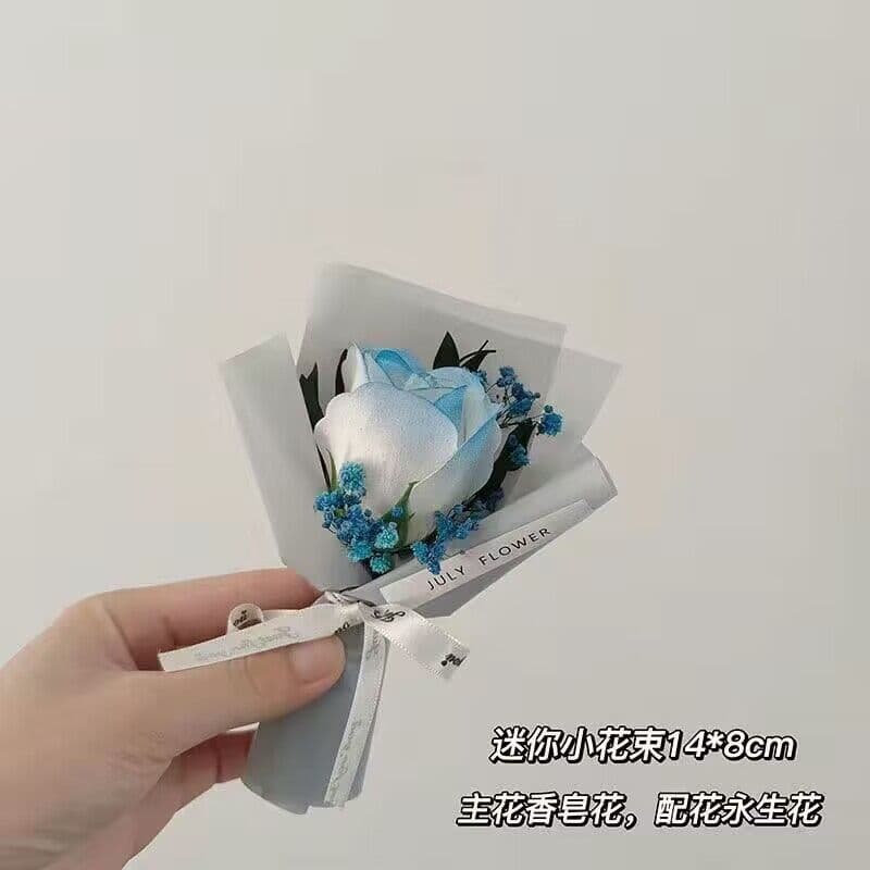 image-Mini Dried Roses Bouquet - Valentine's DIY Decorations 5"