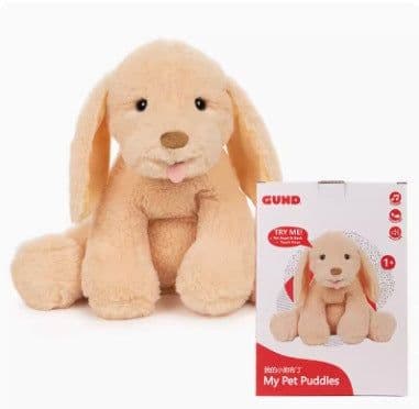 image-Gund Peekaboo Birthday Bear Singing Toy, Elephant 20cm Plush, Kids Gift