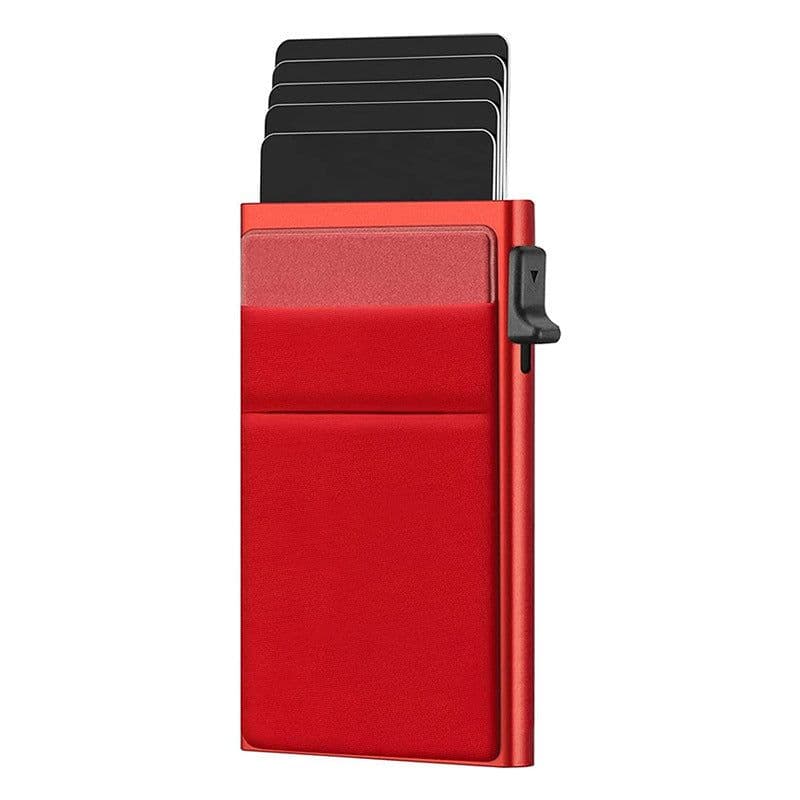 image-Men's Aluminum RFID Card Holder - 2023 Innovative Design