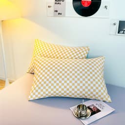 image-Modern Simple Cartoon Pillow Cover Cotton Pair