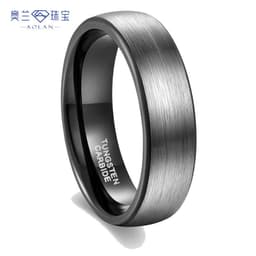 image-Tungsten Steel Ring - Two-Tone 4mm-8mm Unisex
