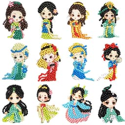 image-Douyin Rabbit Year Puzzle Sticker - DIY Crystal Diamond Fridge Decal - Cartoon Style
