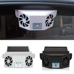 image-Car Solar Radiator Fan - White 75W