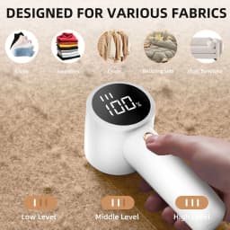 image-Cross-border digital display hair ball trimmer cordless electric high-speed household portable hair ball remover six-leaf steel knife