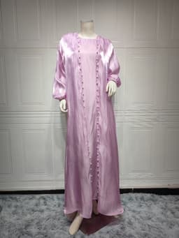 image-ABOs Muslim Dress - Malachite Green Beaded