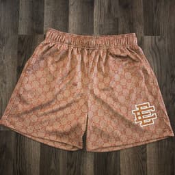 image-Unisex Fitness Shorts - Brown, XXXL, Moisture Wicking, Fashion