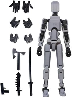 image-3rd Gen Lucky Articulated Toy Soldier, 13 Movable Parts, DIY 3D Printing, Ages 3-6