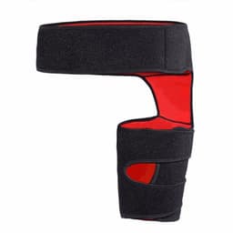 image-Cross-border Fitness Leggings - Black/Red Hip & Thigh Protection