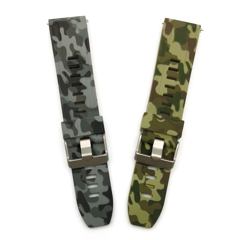 image-Xingfa Quick Release Switch Earrings 18 20 22 24mm Multicolor Camouflage Sports Waterproof Silicone Watch Strap