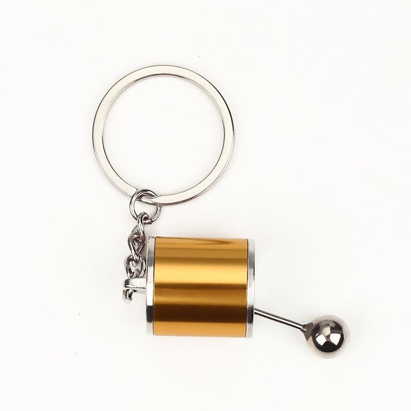 image-Cross-border wholesale car modification key chain speed and passion key male car pendant metal gear key chain