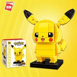 image-Pokémon Pikachu Assembled Building Blocks Children's Car Toys For Girls Birthday Gift Group Buy Wholesale