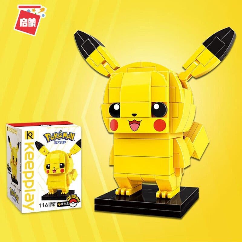 image-Pokémon Pikachu Assembled Building Blocks Children's Car Toys For Girls Birthday Gift Group Buy Wholesale